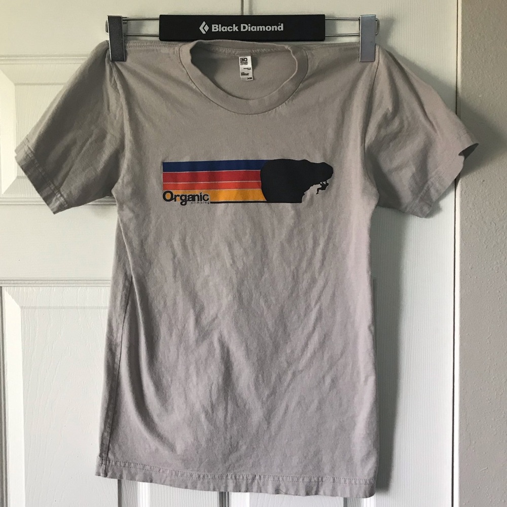 Organic Climbing Sunset t shirt